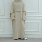 Abaya à cape amovible