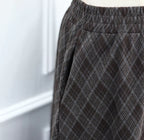 Plaid skirt set