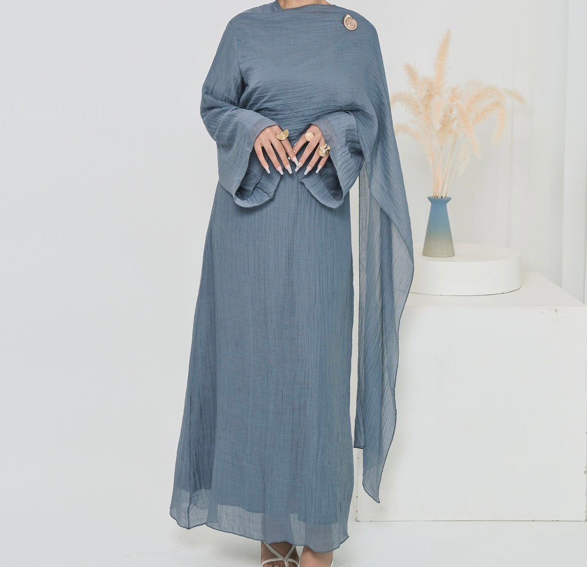 Abaya plissée