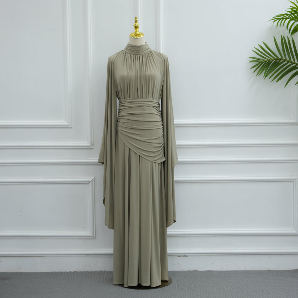 Robe longue drapée