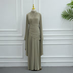 Robe longue drapée