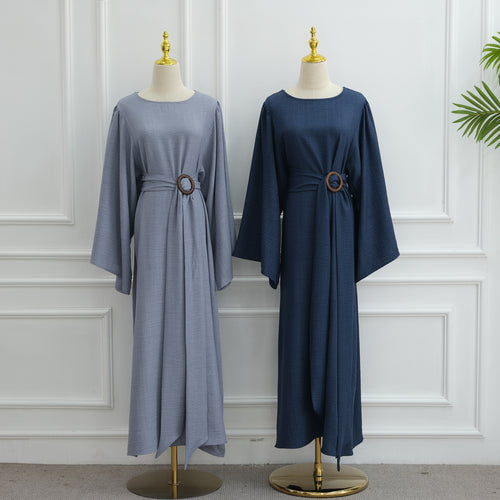 Abaya à ceinture