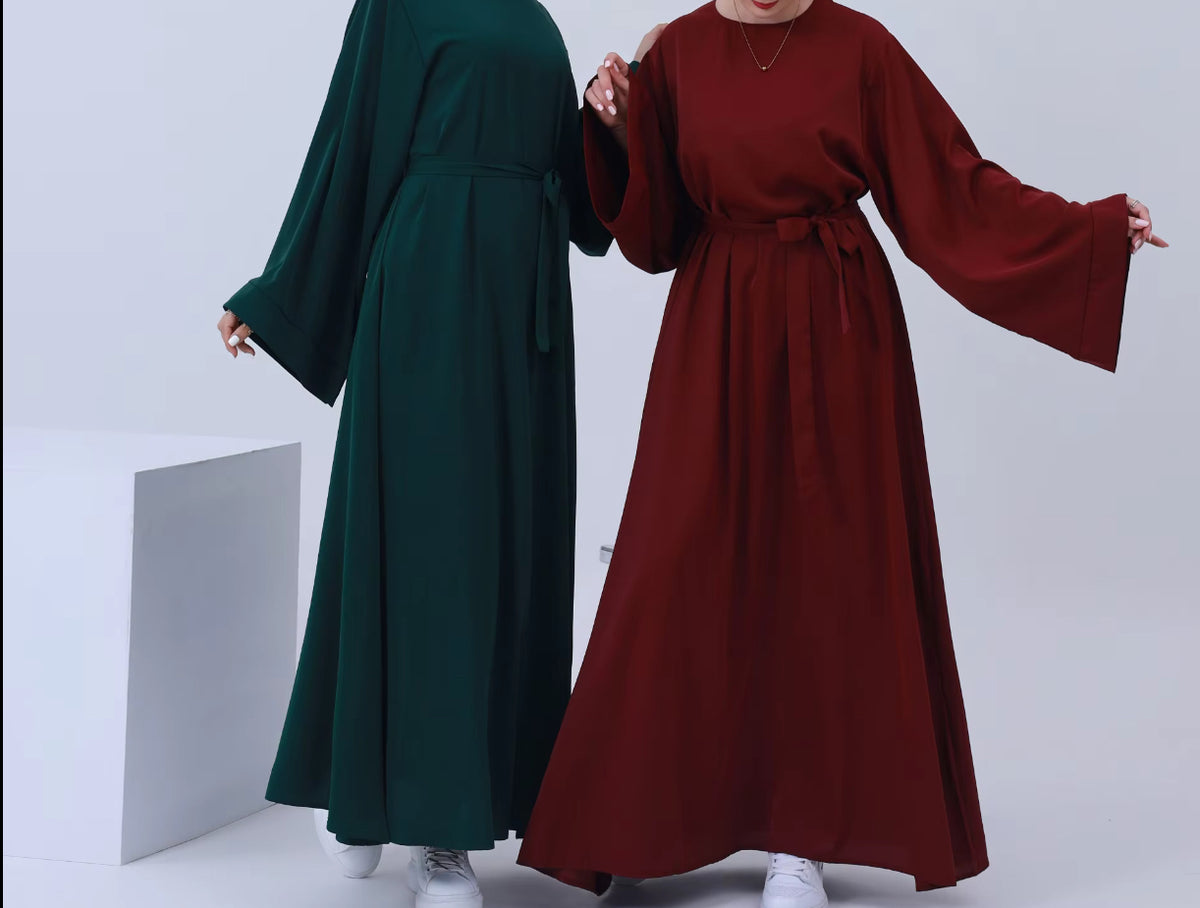 Abaya manches évasées