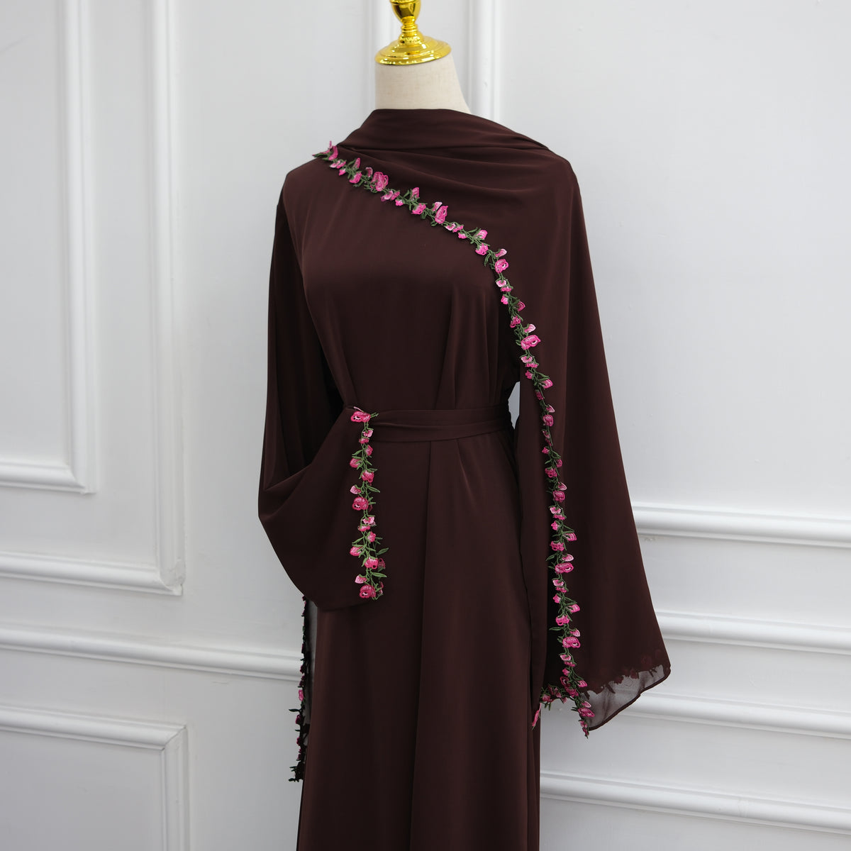 Ensemble abaya et hijab flower
