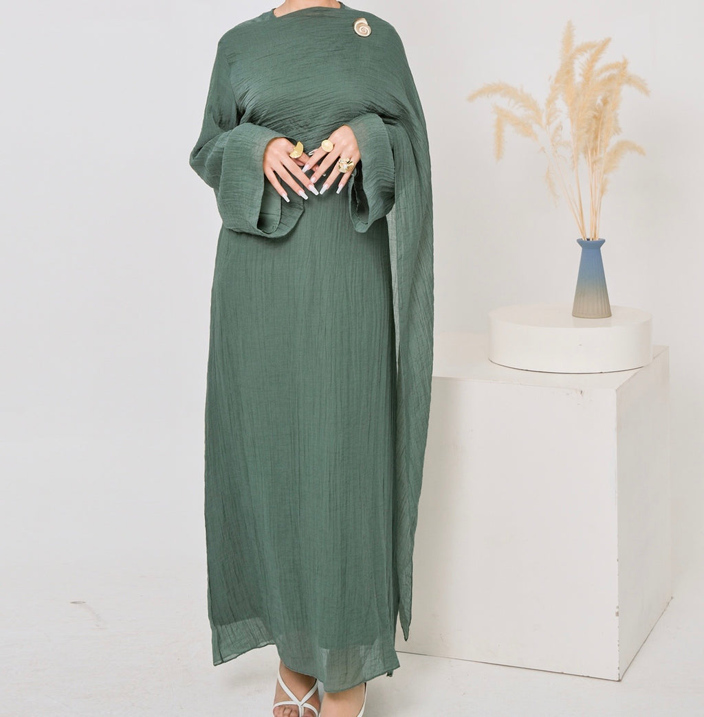 Abaya plissée