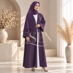 Ensemble abaya avec hijab assorti
