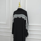 Abaya avec Hijab à dentelle