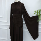 Robe longue drapée