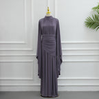 Robe longue drapée