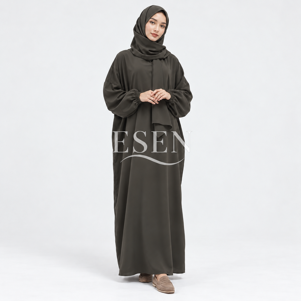 Abaya avec hijab intégré