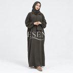 Abaya avec hijab intégré