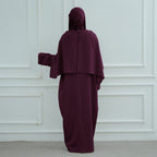 Abaya à cape amovible