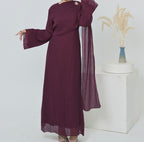 Abaya plissée