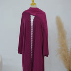 Abaya avec Hijab – Dentelle Florale
