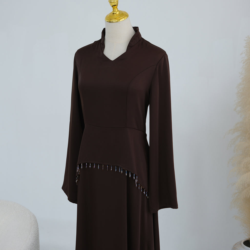 Robe satinée