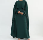 Elegant Abaya Cape – Pearl Finish