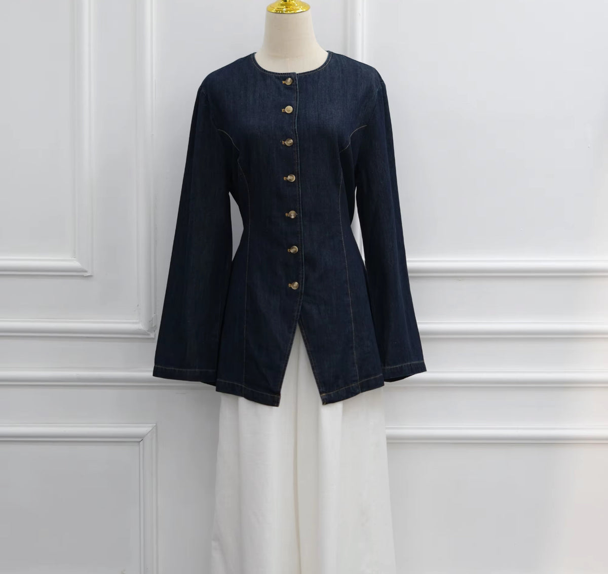 Chemise en jean cintrée
