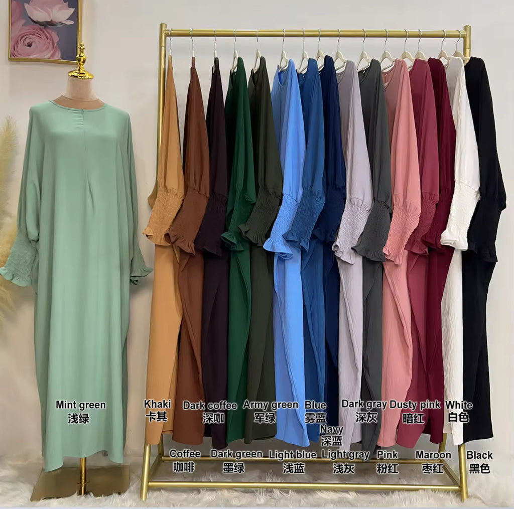 Abaya manches papillon