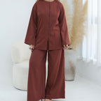 Ensemble pantalon boutonné