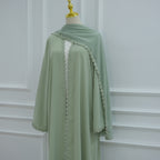 Abaya avec Hijab – Dentelle Florale