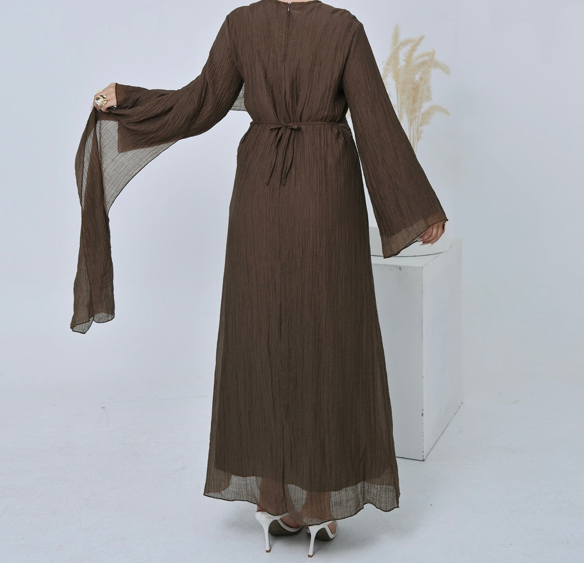 Abaya plissée