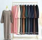 Abaya velours côtelé