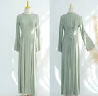 Robe évasée à lacets ajustables
