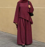 Ensemble pantalon rayé
