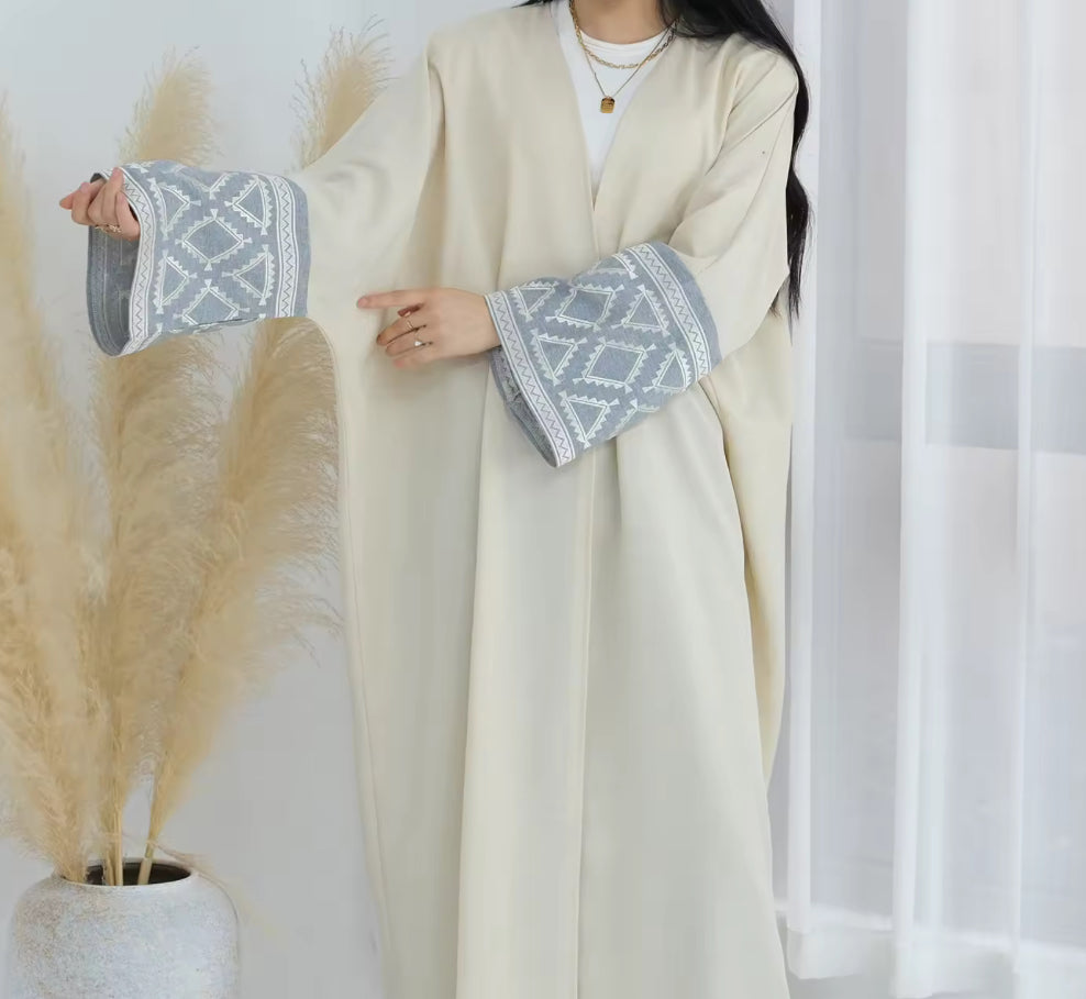 Embroidered abaya
