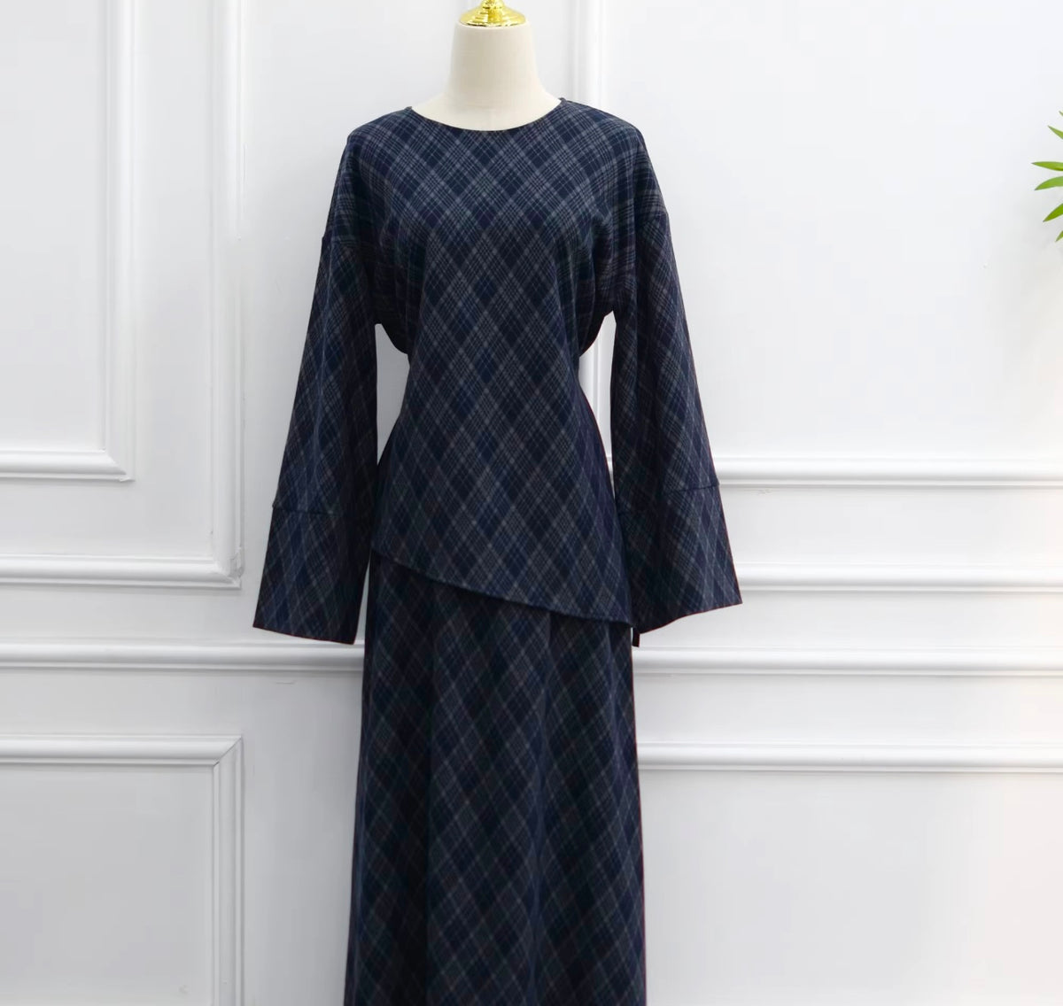Ensemble jupe à carreaux