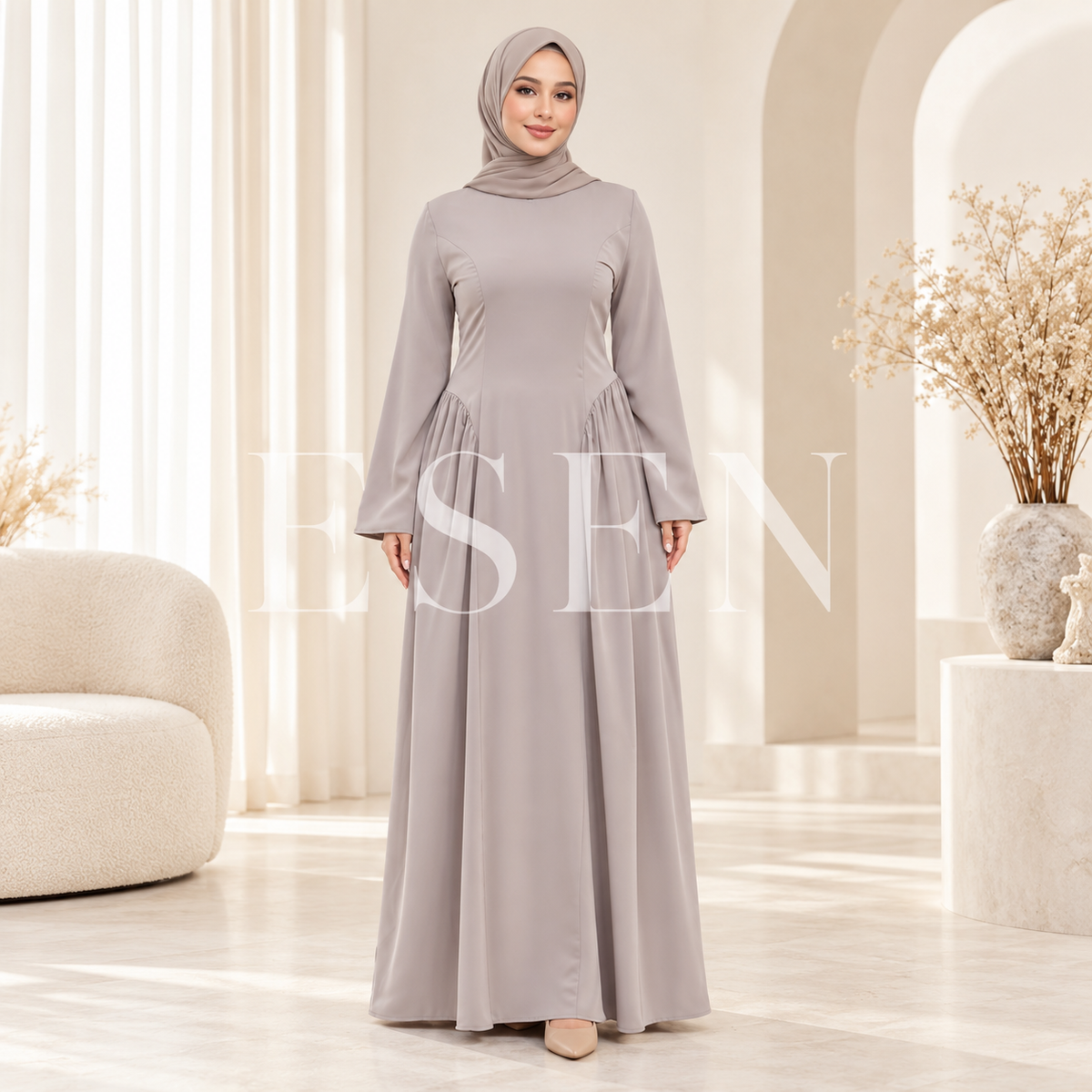 Abaya drapée