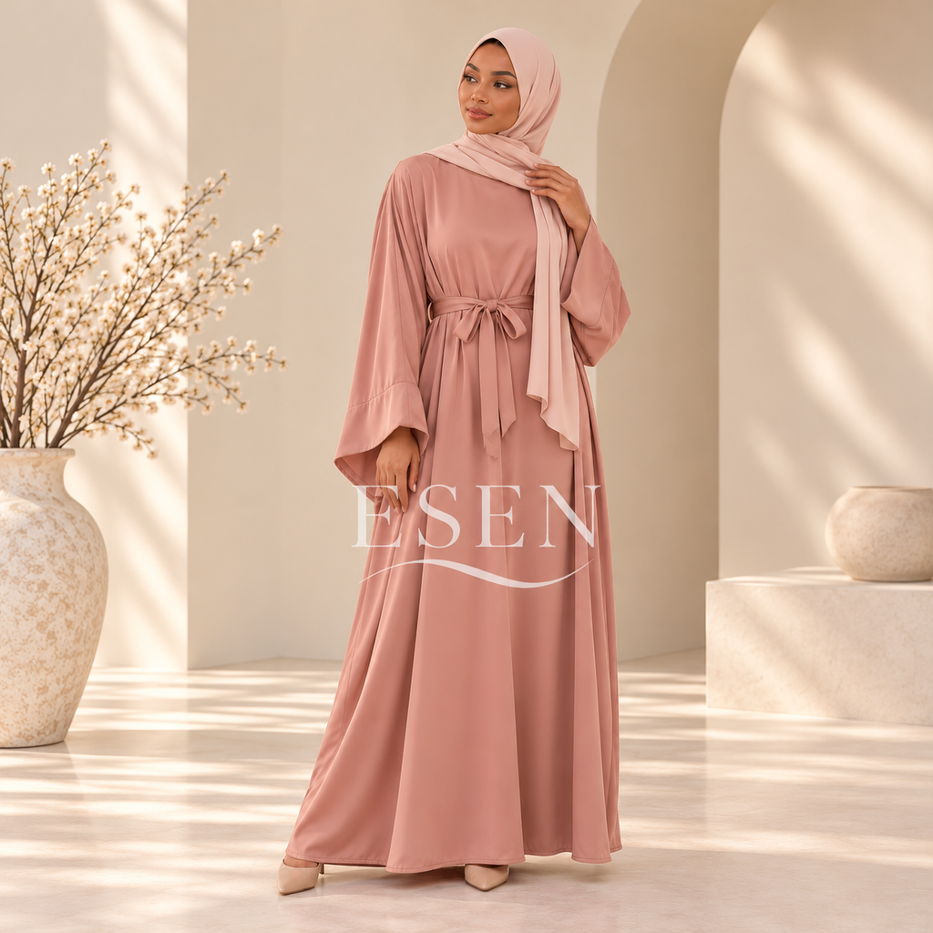 Abaya satinée