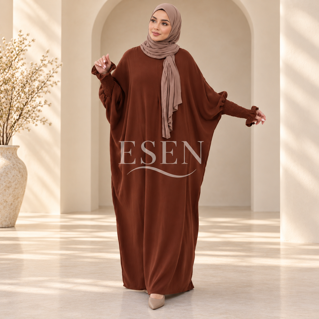 Abaya manches papillon