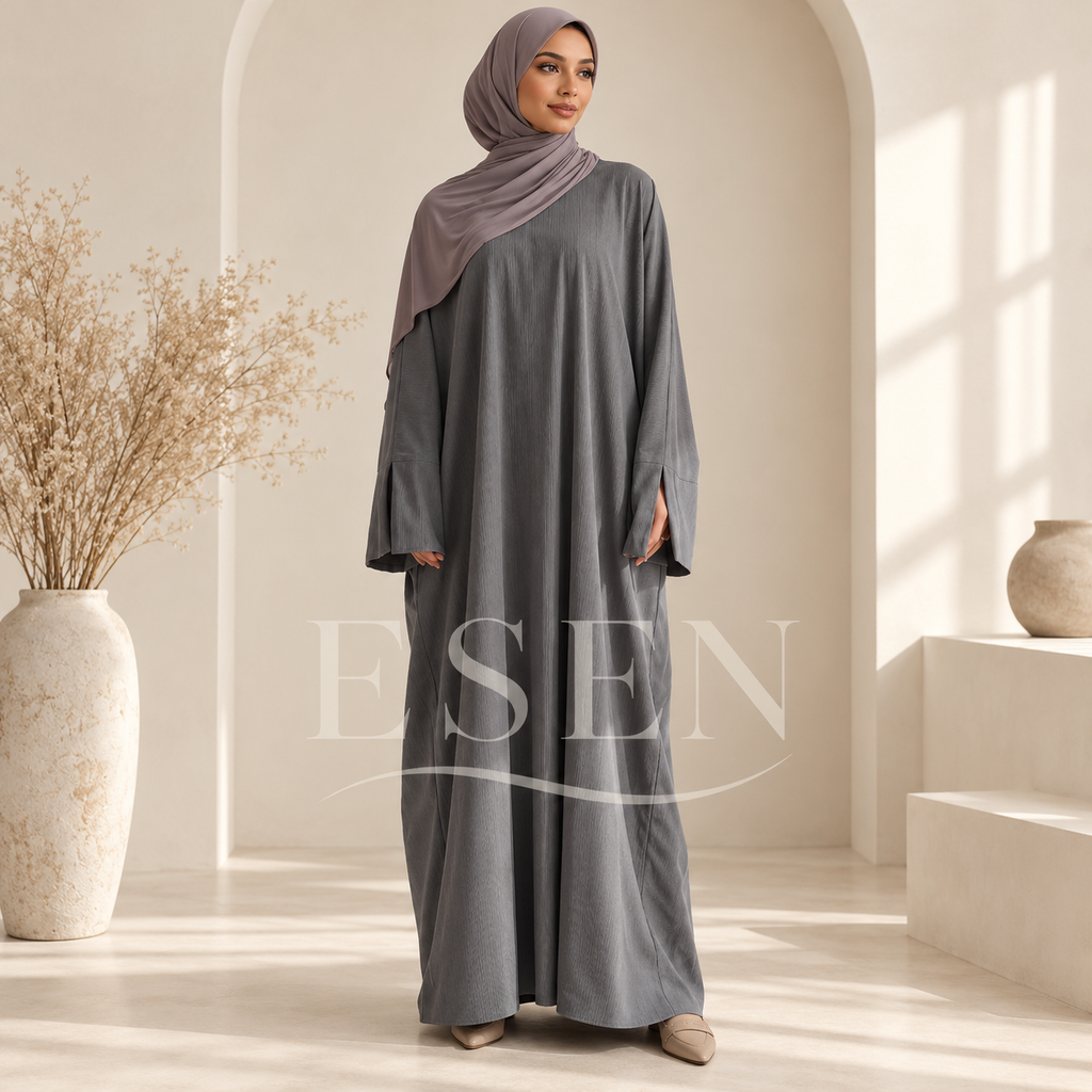 Abaya velours côtelé