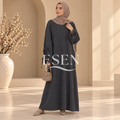 Abaya manches froncées