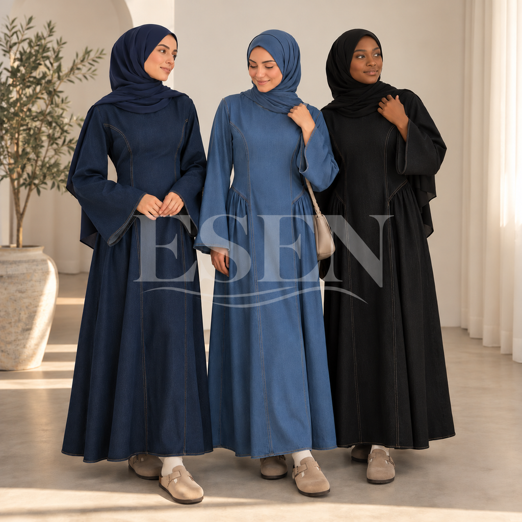 Denim abaya